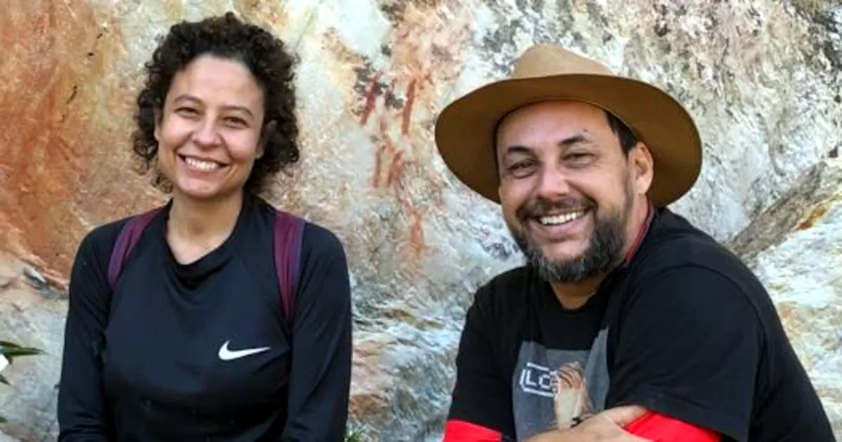 Foto de Gustavo Villa e Marina Gomide, fundador e produtora do Parque Pedra do Sol.