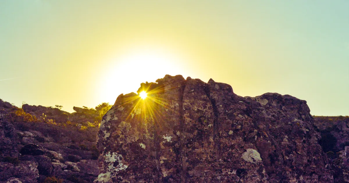 Foto da Pedra Esculpida.